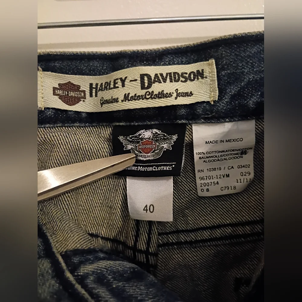 Harley Davidson Men's Denim Shorts Sz 40‎